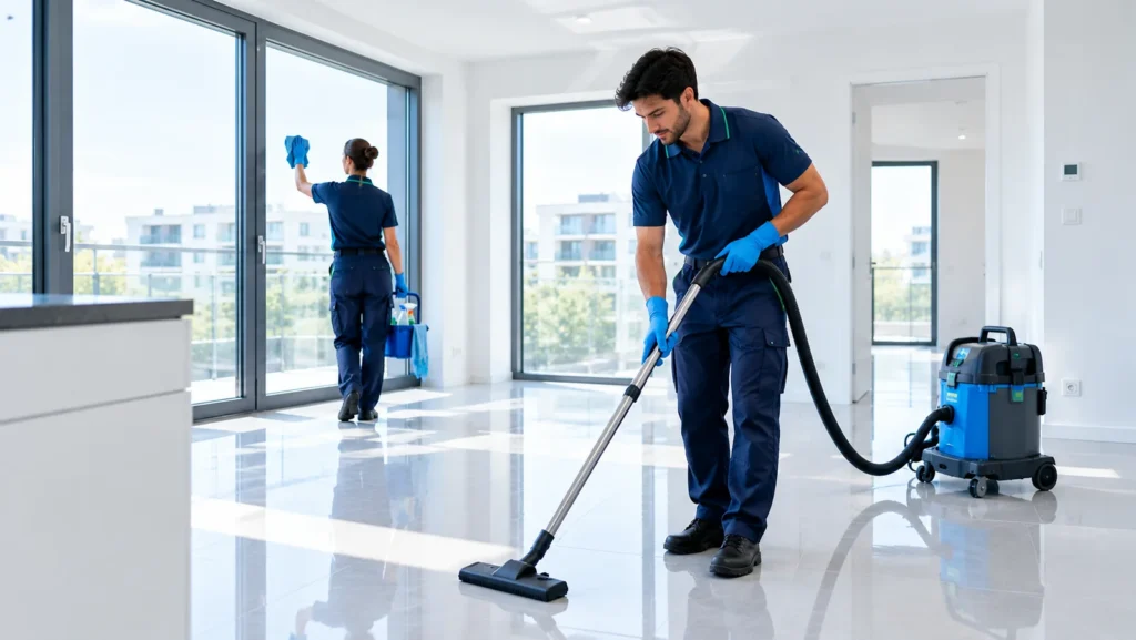 Schone, opgeleverde ruimte na oplevering